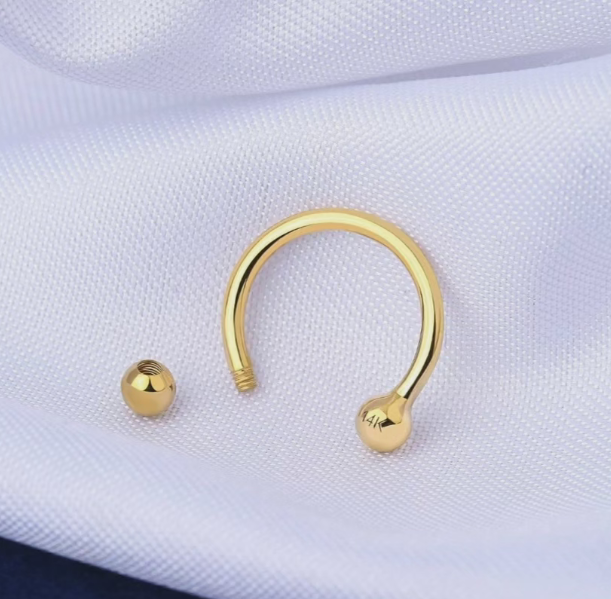 14K Yellow Gold Piercing OUFER