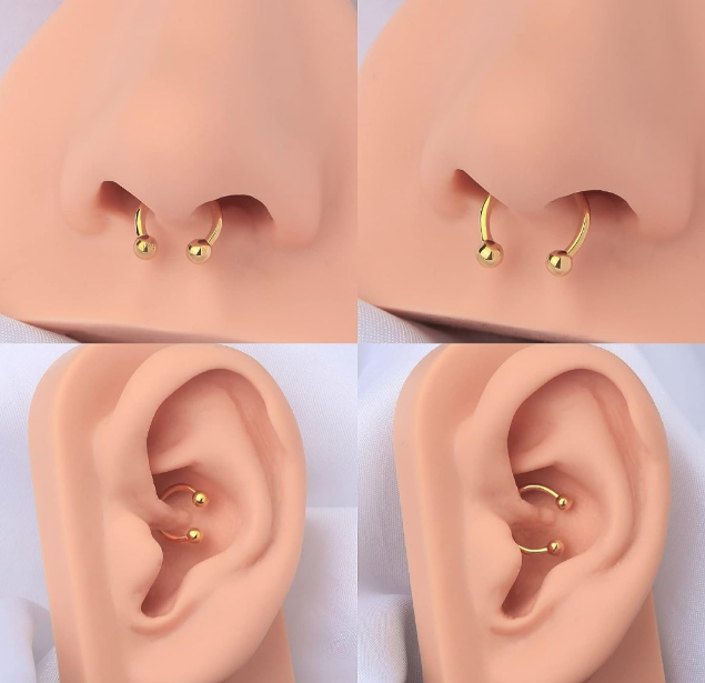 14K Yellow Gold Piercing OUFER