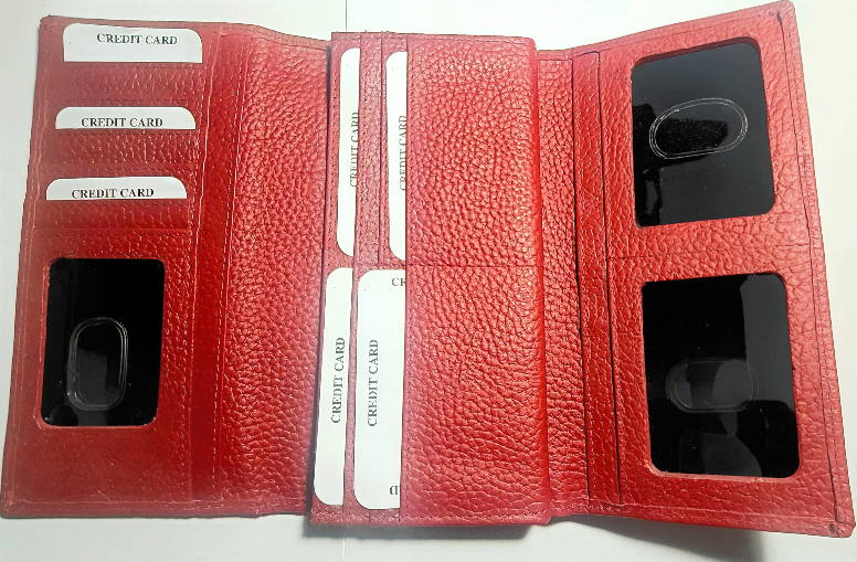 Estalon Leather Wallet Red