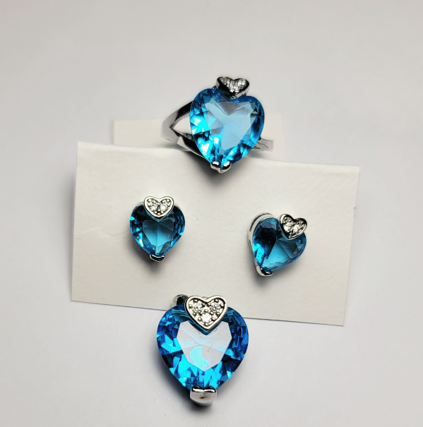 Women's Heart Shape set Silver S 925
