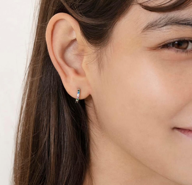 Sterling Silver Earrings 18 mm