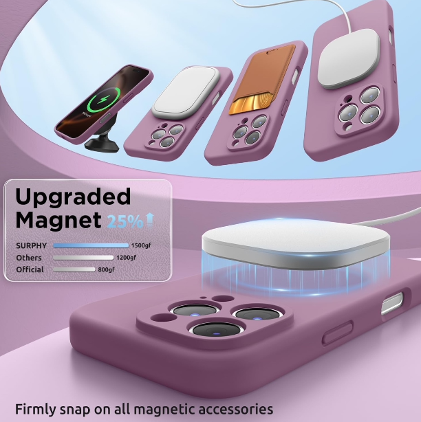 Surphy Magnetic Case for IPhone 16 Pro Max