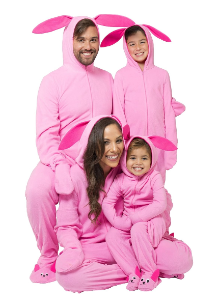 Christmas Story Kid's One Piece Bunny Sleep Pajama Footed