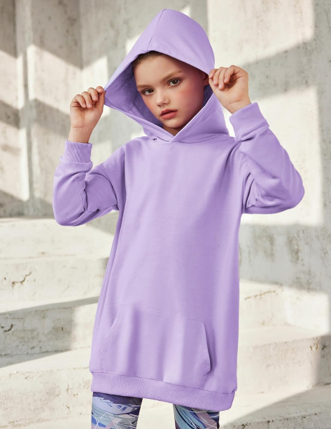 Arshiner Girls Hoodies Kids Long Pullover Hooded Sweatshirt with Kangaroo Pocket