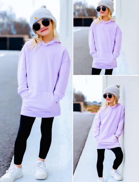 Arshiner Girls Hoodies Kids Long Pullover Hooded Sweatshirt with Kangaroo Pocket