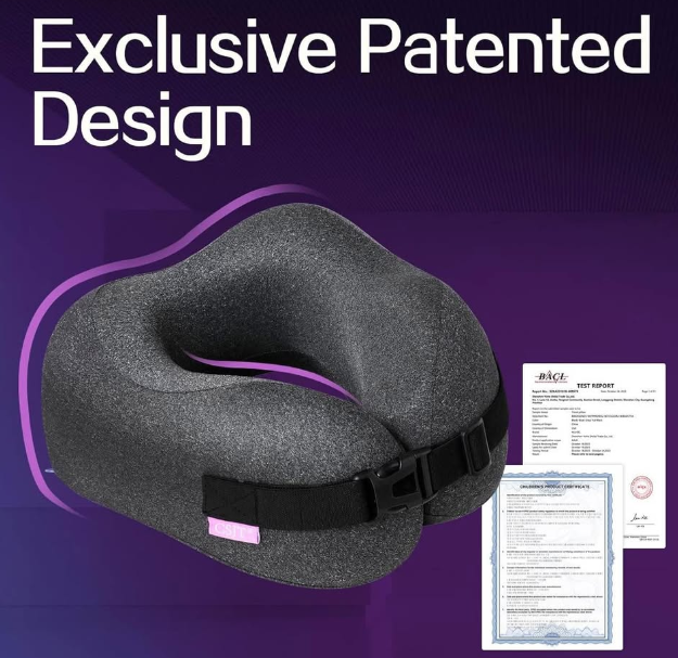 CSJT Travel Pillow Vac Compressed Memory Foam