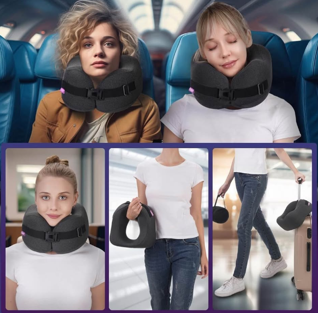 CSJT Travel Pillow Vac Compressed Memory Foam