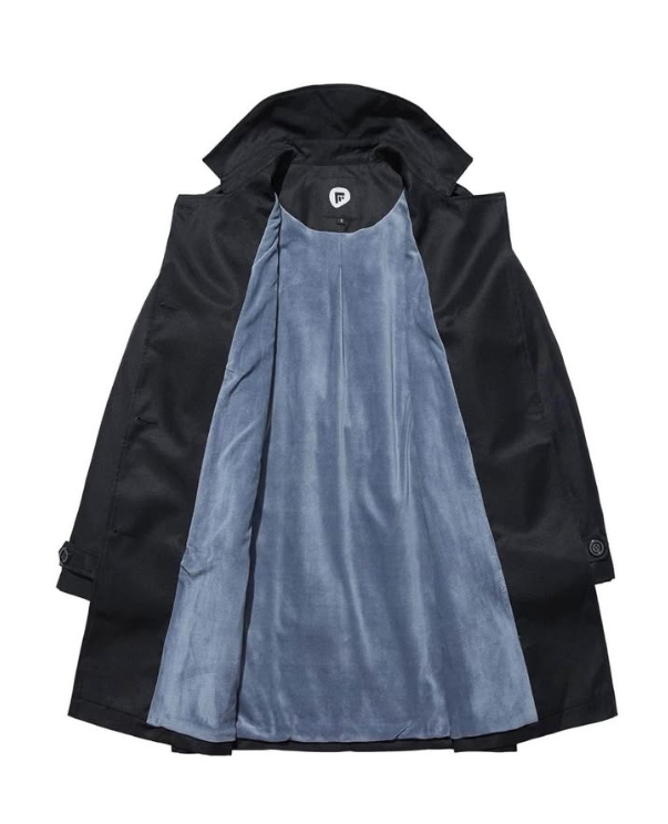 Classic Belted Lapel Overcoat with Remova