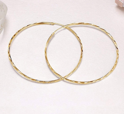 Sterling Silver Hoop Earrings 3 mm