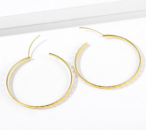 Sterling Silver Hoop Earrings 3 mm