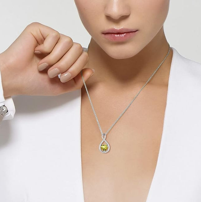 Sterling Silver Infinity Necklace 1.5 mm