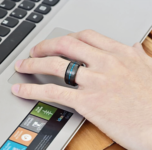 Titanium Steel Ring 8 mm