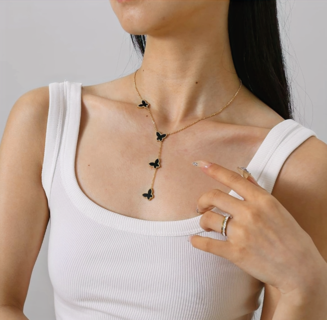18K Gold Plated Steel Necklace