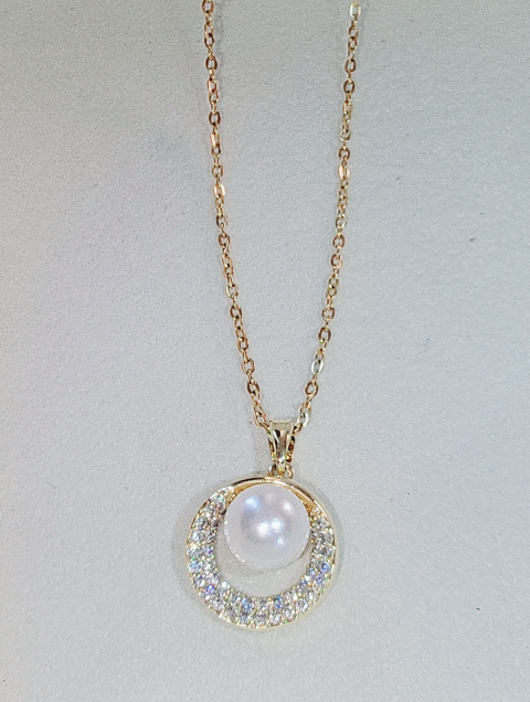 14K Gold Plated Steel Necklace