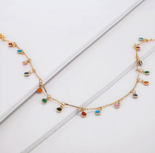Bead Crystal Pendant Necklace