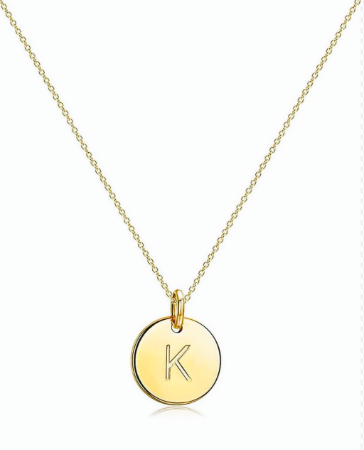 "K" Pendant Necklace