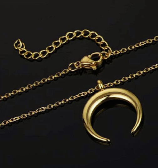 Cresent Moon Pendant Necklace
