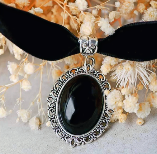 Black Velvet Victorian Choker