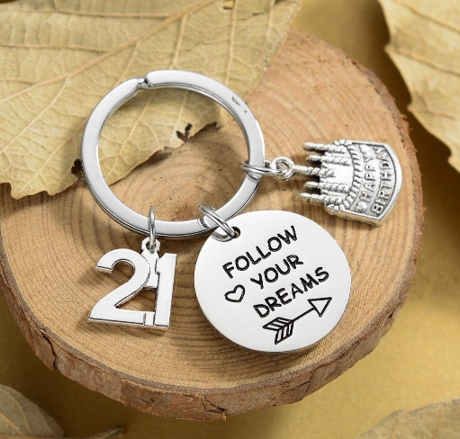 "21" Keychain