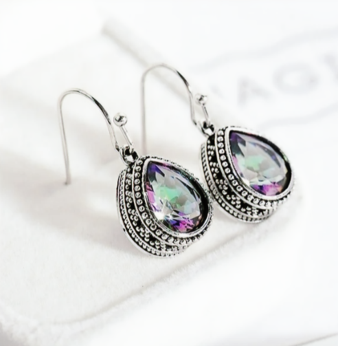 Vintage Teardrop Water Drop Dangle Earrings