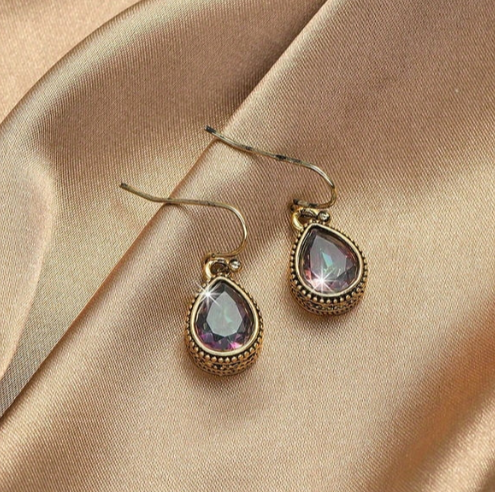 Vintage Teardrop Water Drop Dangle Earrings