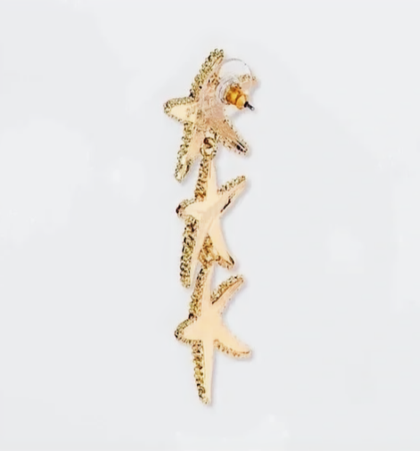Baublebar 'Shoot For The Stars' Drop Coral Pink Earrings