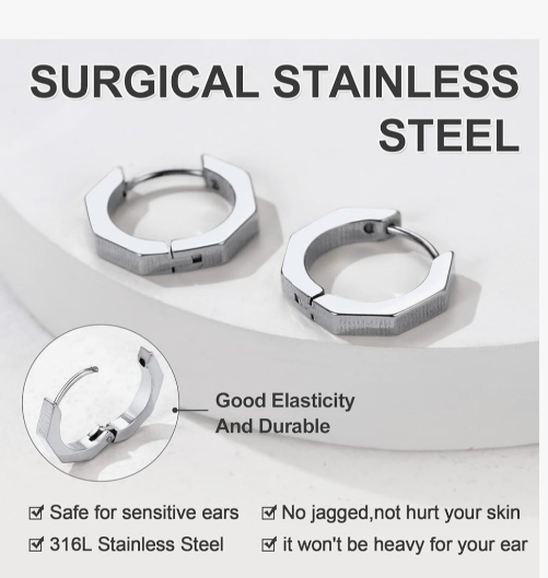 Titanium Hoop Earrings 2 mm