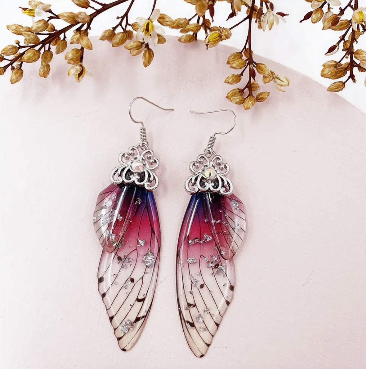 Butterfly Wing Drop Earrings