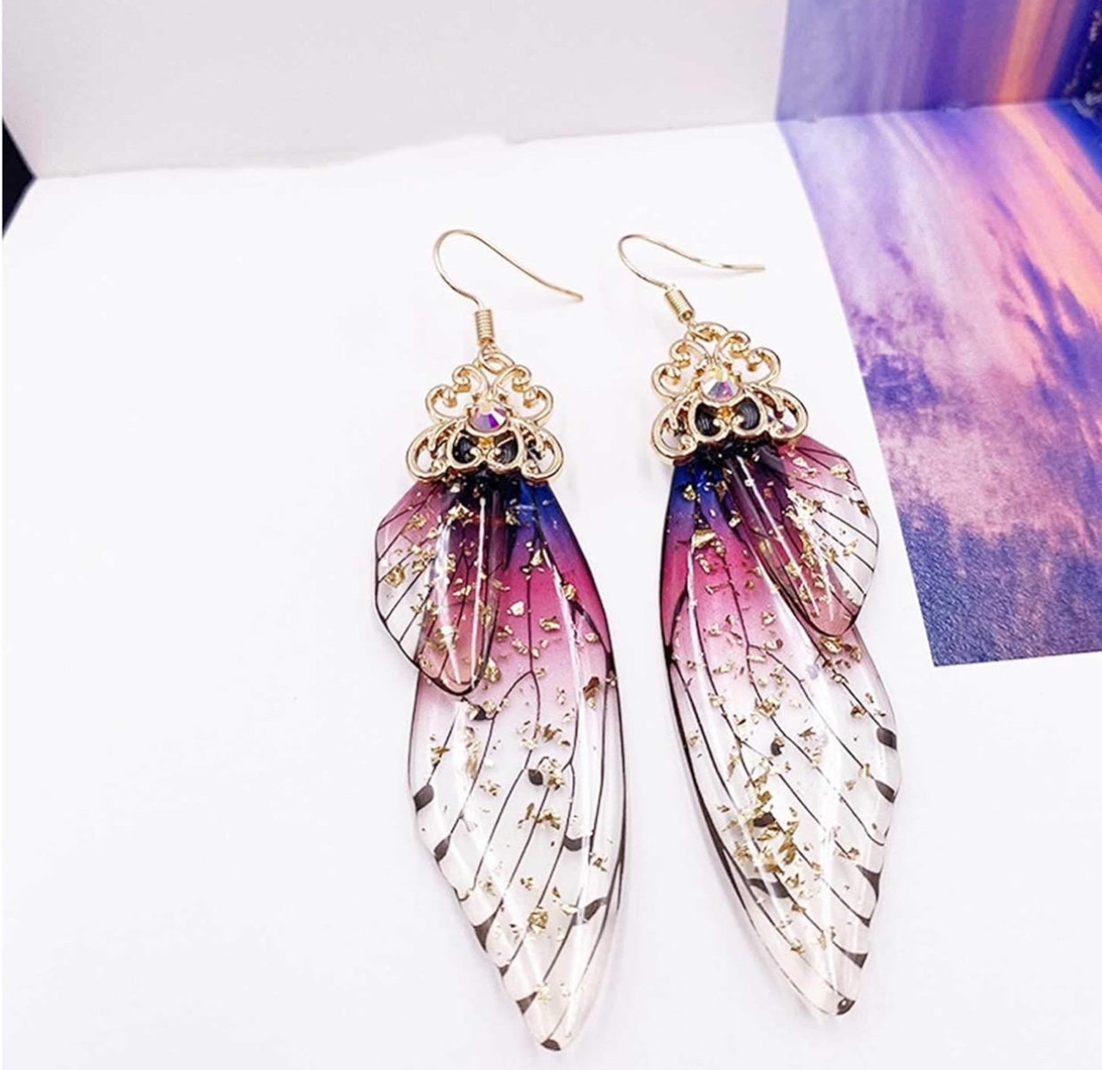 Butterfly Wing Drop Earrings
