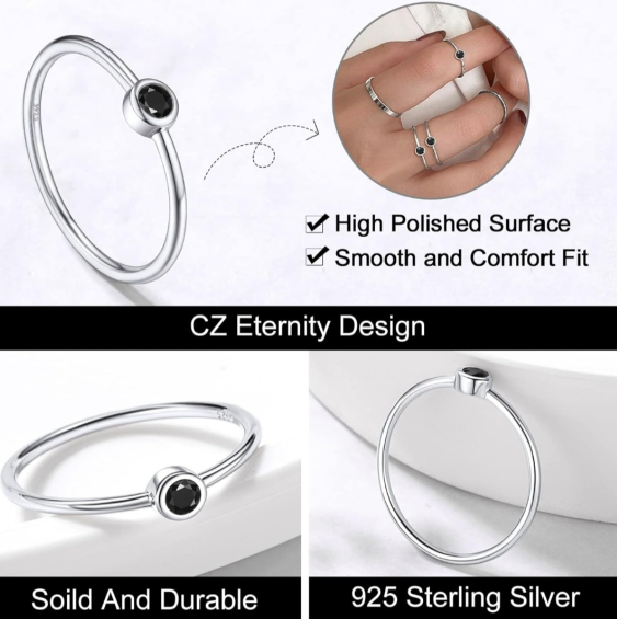 Sterling Silver Ring 1 mm