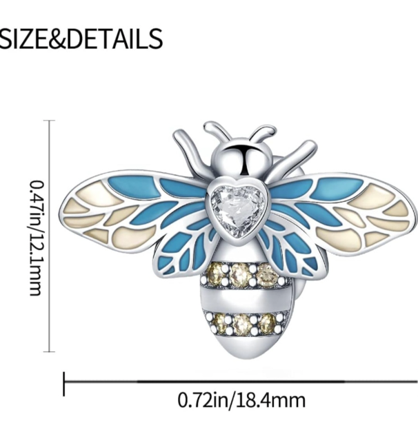 Bee Sterling Silver 925 Charm