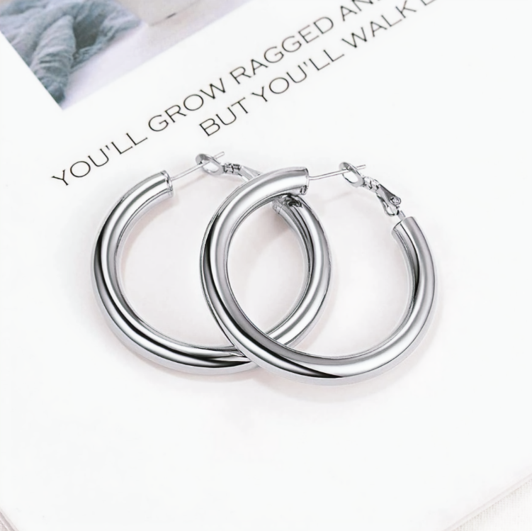Sterling Silver Hoop Earrings 5 mm
