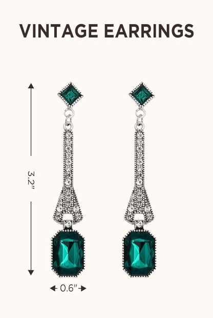 Vintage Long Dangle Earrings
