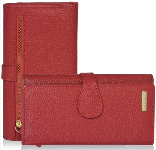 Estalon Leather Wallet Red