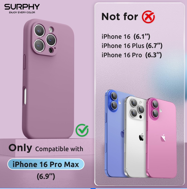 Surphy Magnetic Case for IPhone 16 Pro Max
