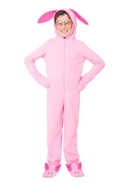 Christmas Story Kid's One Piece Bunny Sleep Pajama Footed