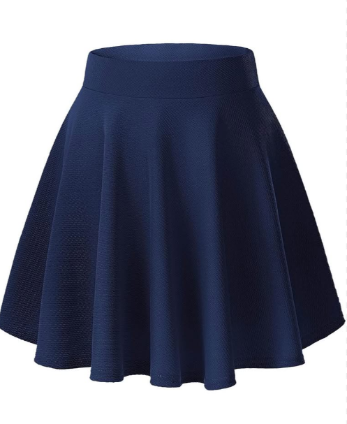 Urban CoCo Women's Basic Versatile Stretchy Flared Casual Mini Skater Skirt