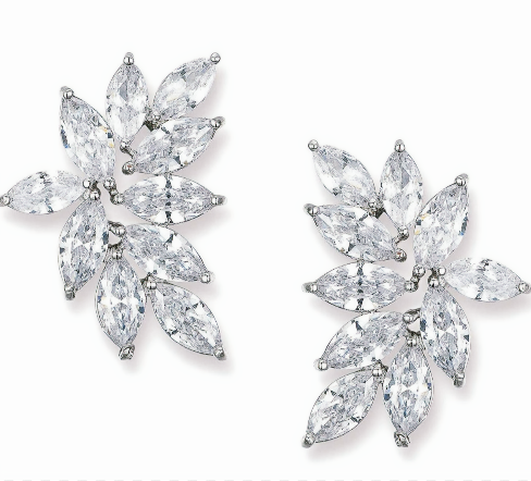 Wedding Earrings With Cubic Zirconia