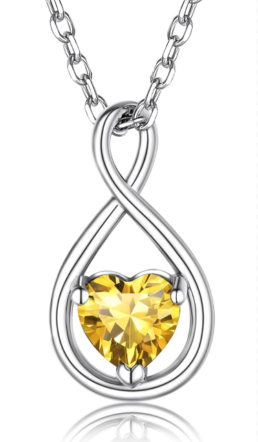 Sterling Silver Infinity Necklace 1.5 mm