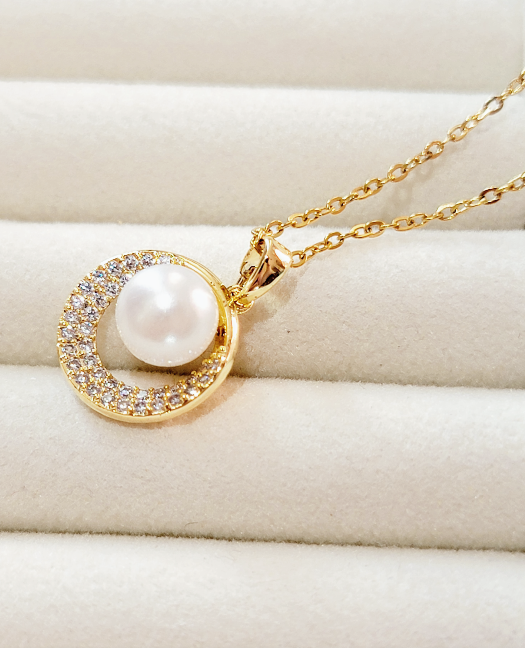 14K Gold Plated Steel Necklace