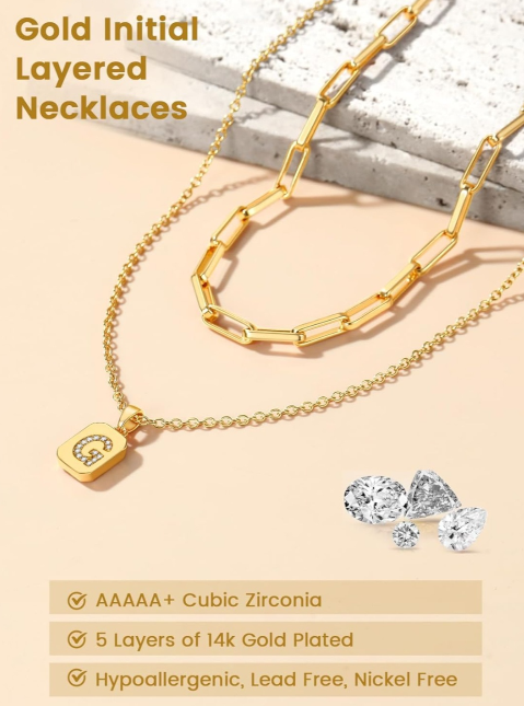 18K Gold Plated Stainless Steel Necklace