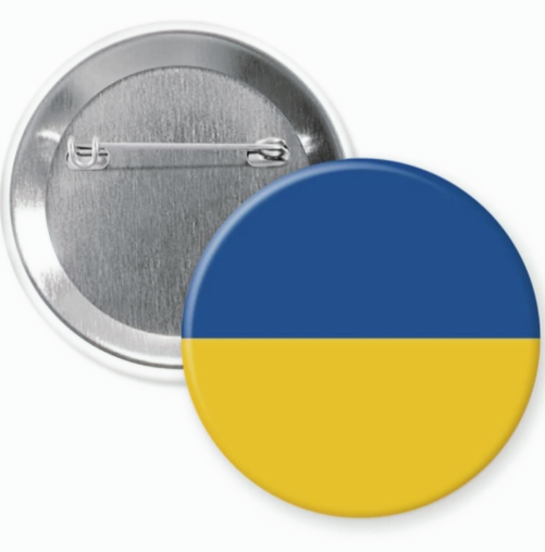 Ukrainian Flag Brooch