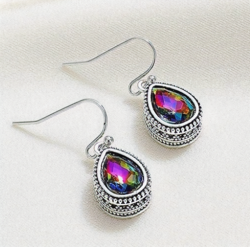 Vintage Teardrop Water Drop Dangle Earrings