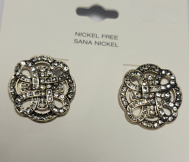 Vintage Stainless Steel Earrings