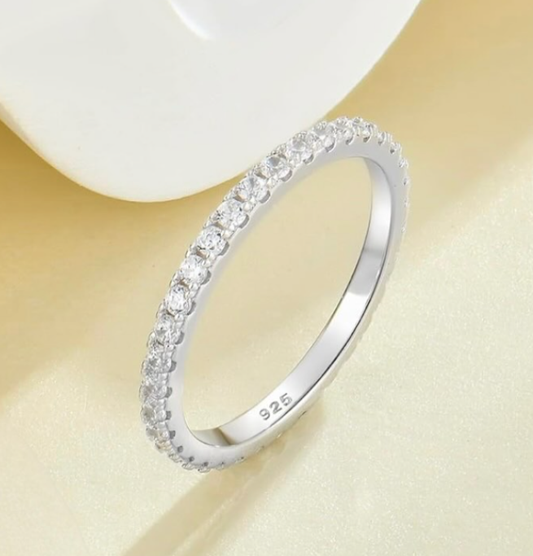 Wedding Sterling Silver 925 Ring 1.5 mm
