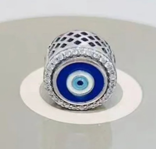 Evil Blue Eye Charm Sterling Silver 925